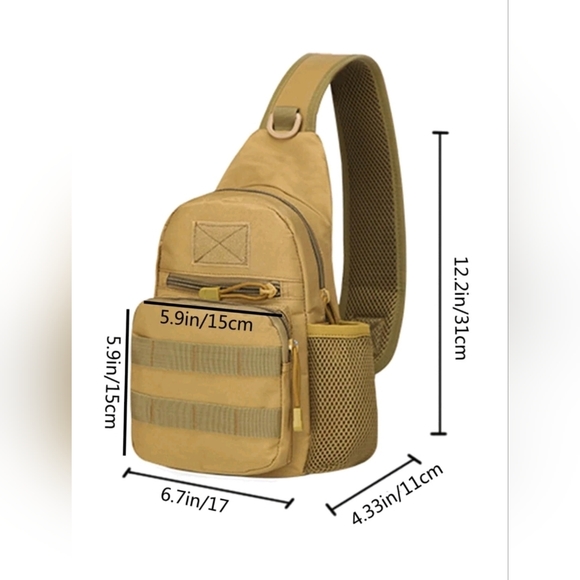 NEW Khaki Chest Bag - Picture 7 of 10